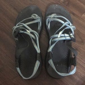 Blue & Green Chaco Sandals